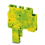 Phoenix Contact SPDB Series SPDB 2,5/ 1-L GNYE Terminal Plug, 1-Way, 24A, 28 - 12 Wire, Spring Cage Termination