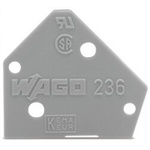 Wago, 236 End Plate for use with PCB Terminal Blocks & Pluggable Connectors