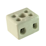 CAMDENBOSS CHTB Series Terminal Block, 2-Way, 57A, 10 mm2 Wire, Screw Termination