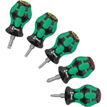 Wera Stubby Phillips, Slotted Screwdriver Set 5 Piece