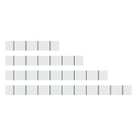 Wago, 757 Marker Strip for use with  for use with Terminal Blocks