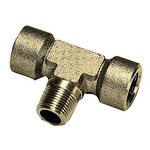 Legris Brass 1/8 in BSPP Female x 1/8 in BSPP Female Tee Branch Tee Threaded Fitting