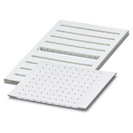 Phoenix Contact, ZBFM 4/WH.LGS:1-100 Terminal Marker for use with Terminal Blocks