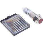 RS PRO Retroreflective Photoelectric Sensor, Barrel Sensor, 50 mm → 7 m Detection Range