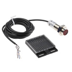 RS PRO Retroreflective Photoelectric Sensor, Barrel Sensor, 50 mm → 7 m Detection Range