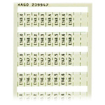 Wago, 209 Marker Card for use with  for use with Terminal Blocks