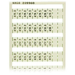 Wago, 209 Marker Card for use with  for use with Terminal Blocks