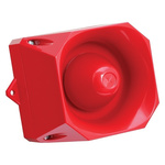 Fulleon Asserta Midi Red 32 Tone Electronic Sounder ,9 → 60 V dc, 110dB at 1 Metre, IP66
