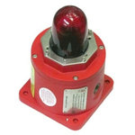 Moflash BC 150 Red Xenon Beacon, 12 → 48 V dc, Flashing, Base Mount