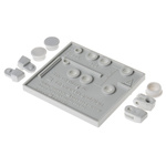 190 Glass Fibre Reinforced PC Terminal Block Housing IP66, Surface Mount or Wall Mount