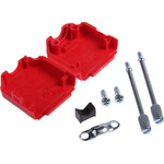 MH Connectors MHDPPK-SLIM Series Polyamide D Sub Backshell, 9 Way, Strain Relief