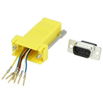 MH Connectors D-sub Adapter Male 9 Way D-Sub to Female RJ45