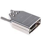 Amphenol FCI 8655MH Series Die Cast Zinc D-sub Connector Backshell, 9 Way, Strain Relief