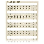 Wago, 209 Marker Card for use with  for use with Terminal Blocks