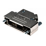 MH Connectors MHD45ZK Series Zinc Angled D Sub Backshell, 25 Way, Strain Relief