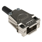 FCT from Molex FMK Series Die Cast Zinc D Sub Backshell, 9 Way, Strain Relief