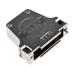 FCT from Molex FMK Series Die Cast Zinc D Sub Backshell, 25 Way, Strain Relief