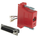 RS PRO D Sub Adapter Female 25 Way D-Sub to Female RJ45