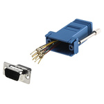 RS PRO D Sub Adapter Male 9 Way D-Sub to Female RJ45
