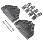 MH Connectors MHDTPPK Series ABS D Sub Backshell, 37 Way, Strain Relief