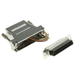 RS PRO D Sub Adapter Male 25 Way D-Sub to Female RJ45