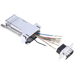 RS PRO D Sub Adapter Male 9 Way D-Sub to Female RJ45