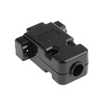 MH Connectors MHCCOV Series ABS D Sub Backshell, 9 Way, Strain Relief