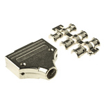 MH Connectors MHDM Series Zinc D Sub Backshell, 25 Way, Strain Relief