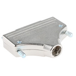 MH Connectors MHDM Series Zinc D Sub Backshell, 37 Way, Strain Relief