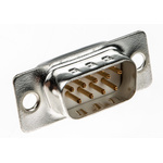 RS PRO 9 Way Panel Mount D-sub Connector Plug, 2.77mm Pitch