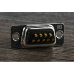 RS PRO 9 Way Panel Mount D-sub Connector Plug, 2.77mm Pitch