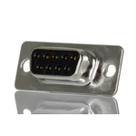 RS PRO 9 Way Panel Mount D-sub Connector Socket, 2.77mm Pitch