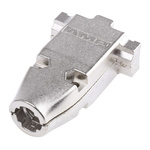 TE Connectivity AMPLIMITE Series Zinc D Sub Backshell, 9 Way
