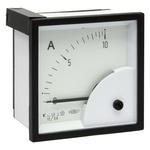 HOBUT D72SD Analogue Panel Ammeter 0/10A For 10/5A CT AC, 72mm x 72mm Moving Iron