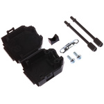 MH Connectors MHDPPK-SLIM Series Polyamide D Sub Backshell, 15 Way, Strain Relief