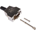 FCT from Molex FMH Series Die Cast Zinc D Sub Backshell, 9 Way, Strain Relief