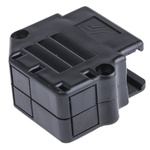 Amphenol ICC 863093C Series Thermoplastic Angled, Straight D Sub Backshell, 15 Way, Strain Relief