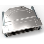 TE Connectivity Die Cast Zinc Angled D Sub Backshell, 50, 78 Way