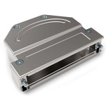 TE Connectivity Die Cast Zinc Angled D Sub Backshell, 37, 62 Way