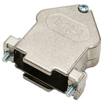 MH Connectors MHDU45 Series Zinc Angled D Sub Backshell, 15 Way, Strain Relief