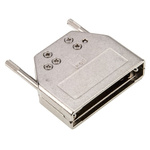 Amphenol FCI 8655MH Series Die Cast Zinc D-sub Connector Backshell, 25 Way, Strain Relief