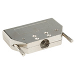 Amphenol FCI 8655MH Series Die Cast Zinc D-sub Connector Backshell, 37 Way, Strain Relief
