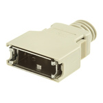 3M 103 Series ABS D Sub Backshell, 20 Way, Strain Relief