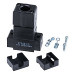 FCT from Molex FWH Series ABS D Sub Backshell, 9 Way, Strain Relief
