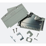 ERNI KSG 200 Series PC Angled D Sub Backshell, 37 Way