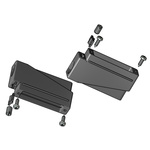 CONEC 165X Series Plastic D Sub Backshell, 9 Way