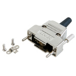 CONEC 165X Series GD-Zn D Sub Backshell, 9 Way, Strain Relief