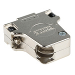 FCT from Molex FMK Series Die Cast Zinc Angled D Sub Backshell, 15 Way, Strain Relief