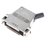 FCT from Molex FMK Series Die Cast Zinc Angled D Sub Backshell, 25 Way, Strain Relief