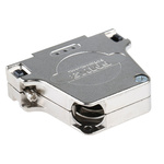 FCT from Molex FMK Series Die Cast Zinc Angled D Sub Backshell, 25 Way, Strain Relief